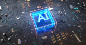 Artificial intelligence concept on chip